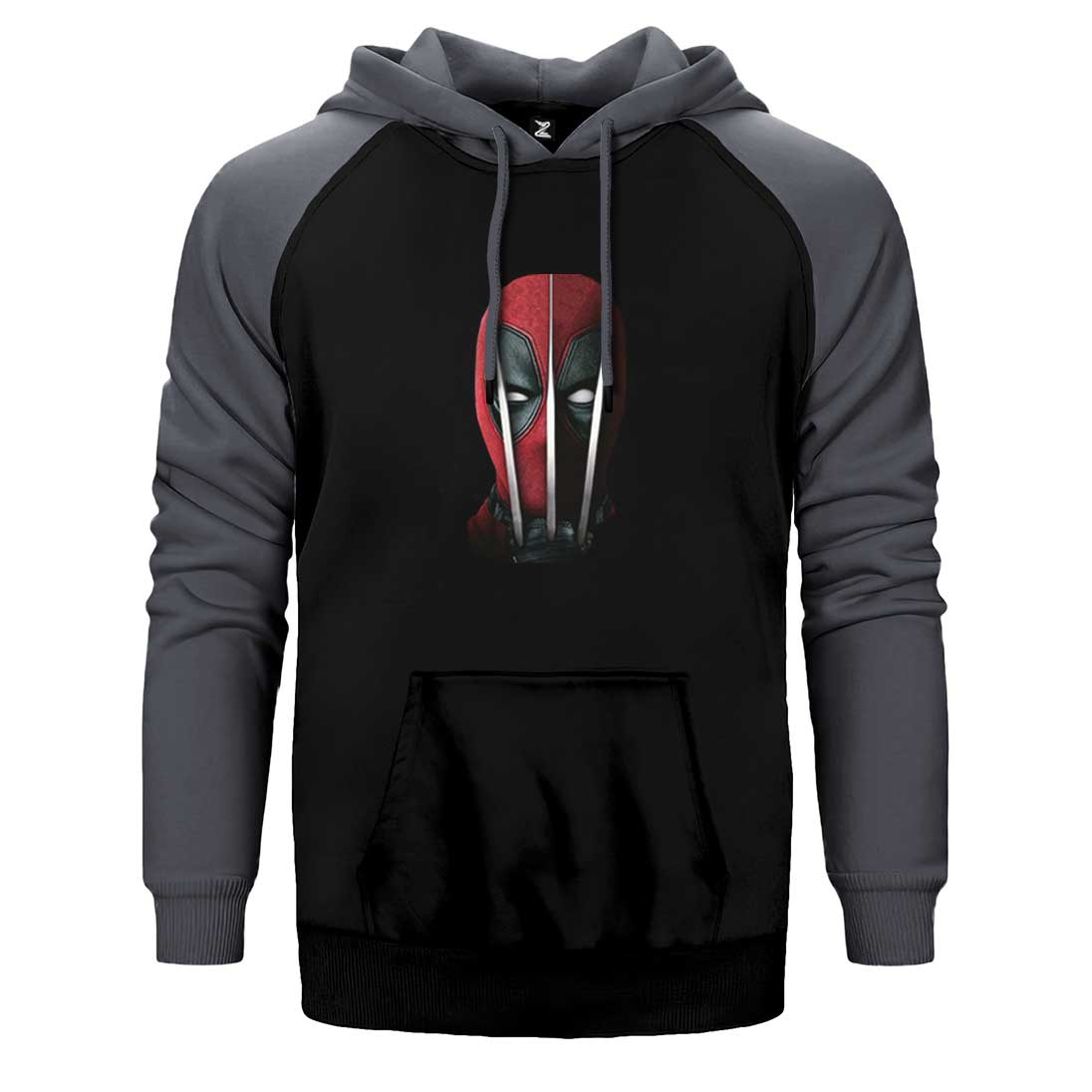 Deadpool Claw Çift Renk Reglan Kol Sweatshirt / Hoodie
