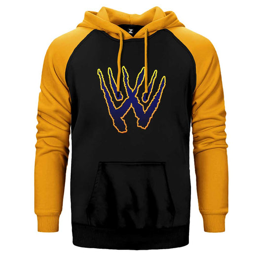 Wolverine Logo Çift Renk Reglan Kol Sweatshirt / Hoodie