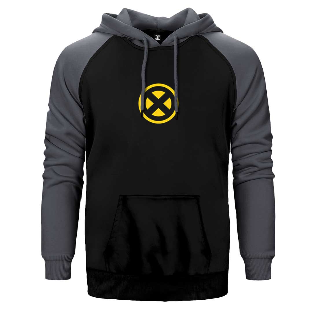 X men Yellow Logo Çift Renk Reglan Kol Sweatshirt / Hoodie