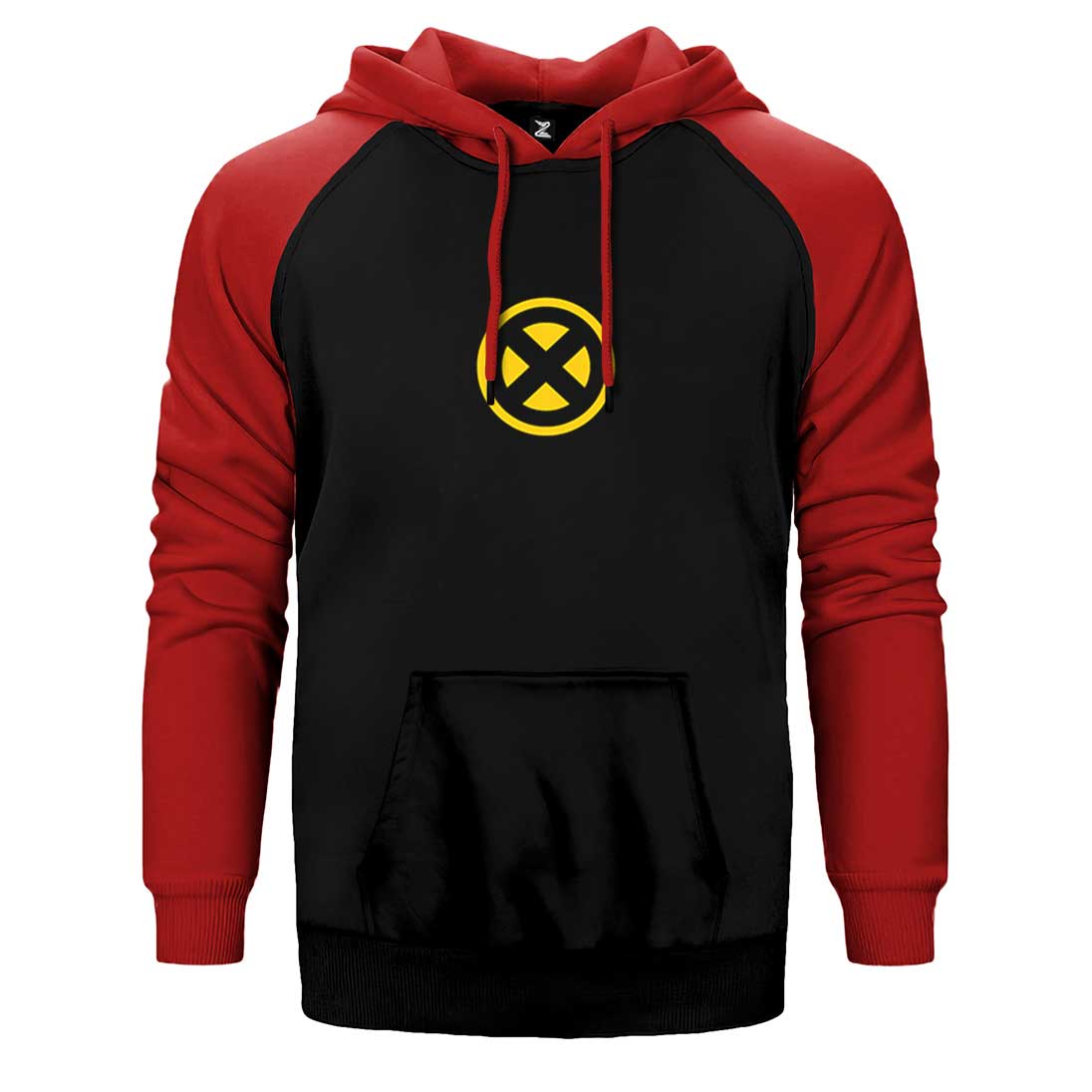 X men Yellow Logo Çift Renk Reglan Kol Sweatshirt / Hoodie