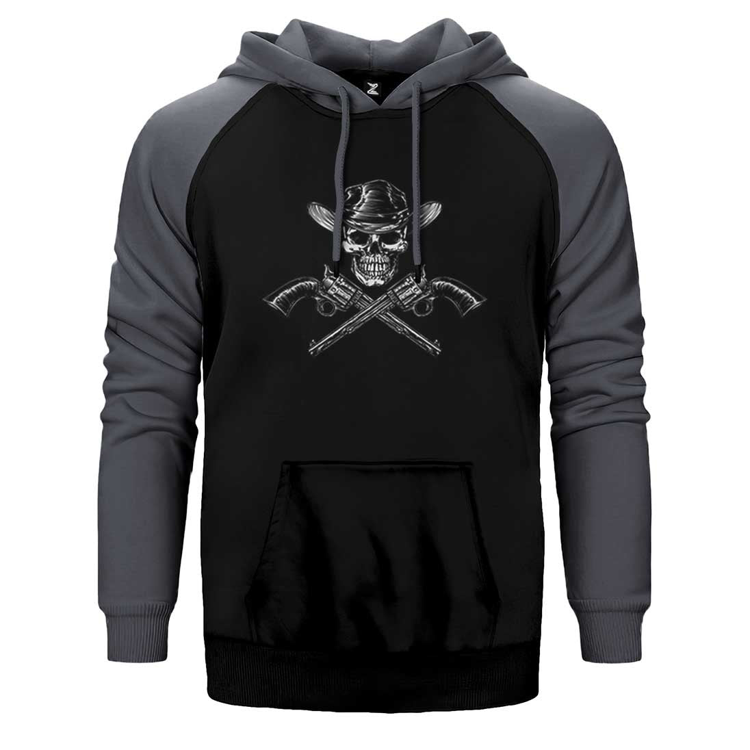 Kovboy Guns Çift Renk Reglan Kol Sweatshirt / Hoodie
