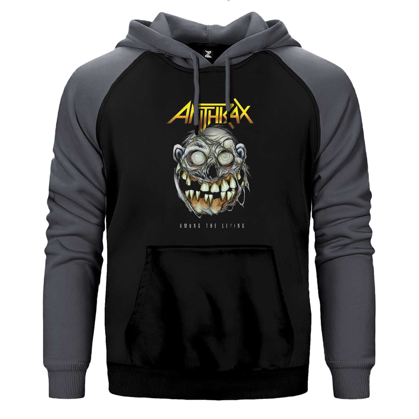 Anthrax Amung The Living Çift Renk Reglan Kol Sweatshirt / Hoodie