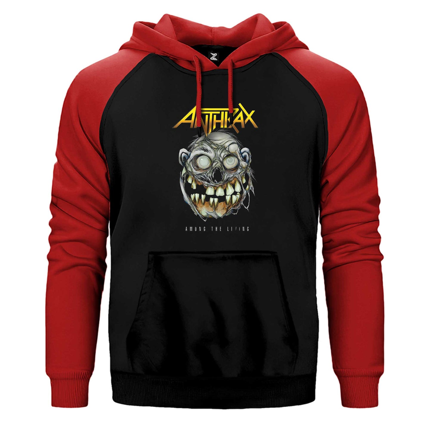 Anthrax Amung The Living Çift Renk Reglan Kol Sweatshirt / Hoodie