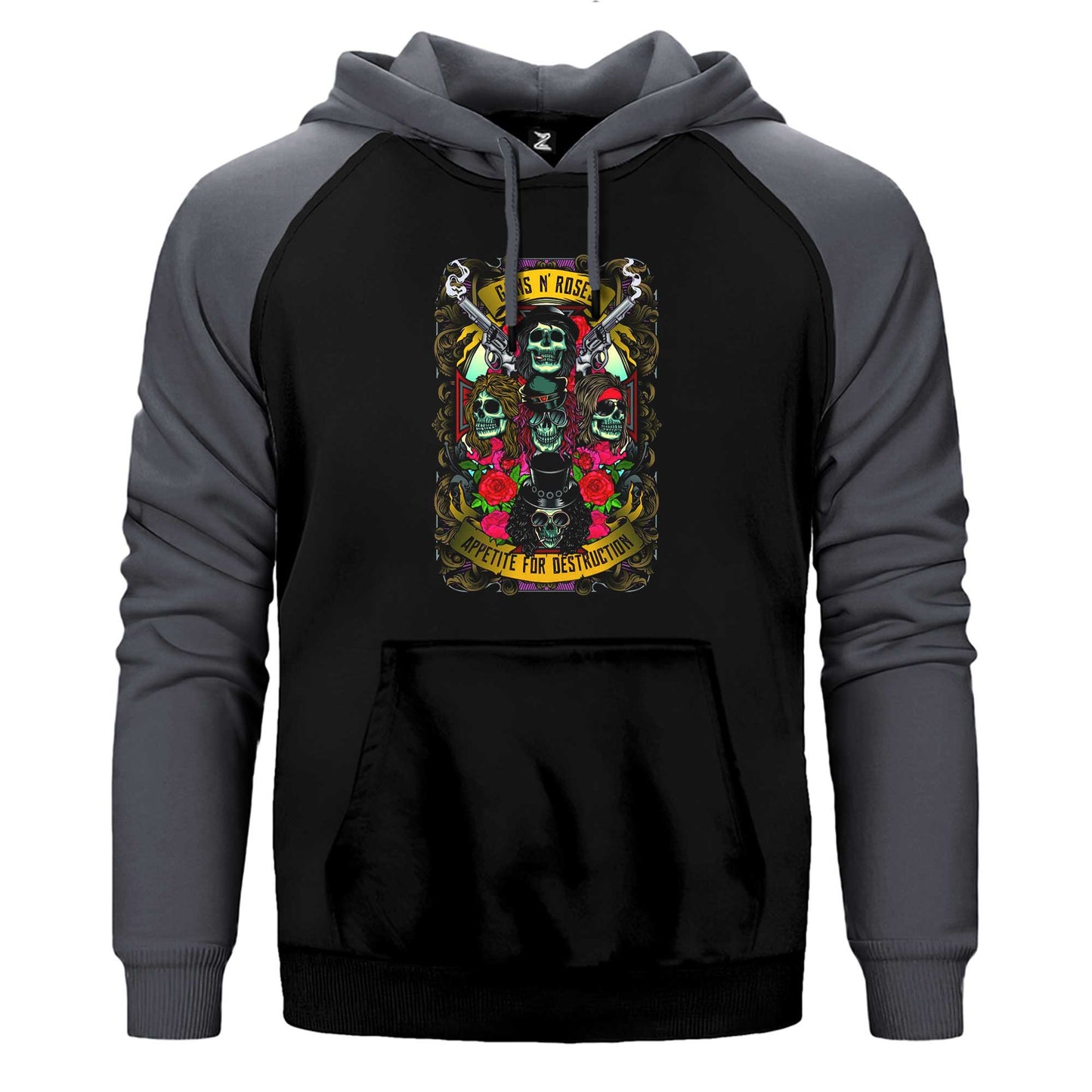 Guns N Roses Appetıte Destruction Çift Renk Reglan Kol Sweatshirt / Hoodie