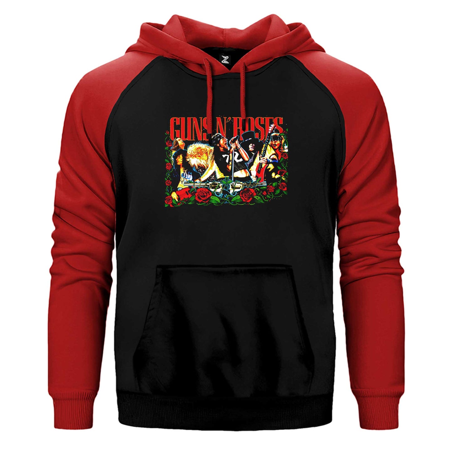 Guns N Roses Grup Konser Çift Renk Reglan Kol Sweatshirt / Hoodie