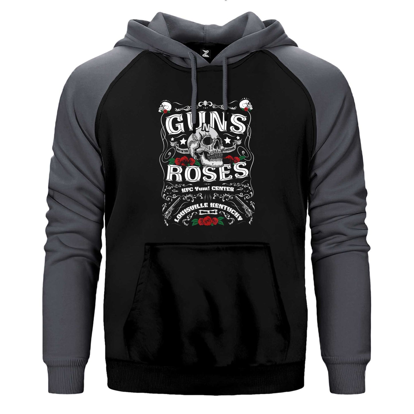 Guns N Roses Louis Ulle Kentucky Çift Renk Reglan Kol Sweatshirt / Hoodie