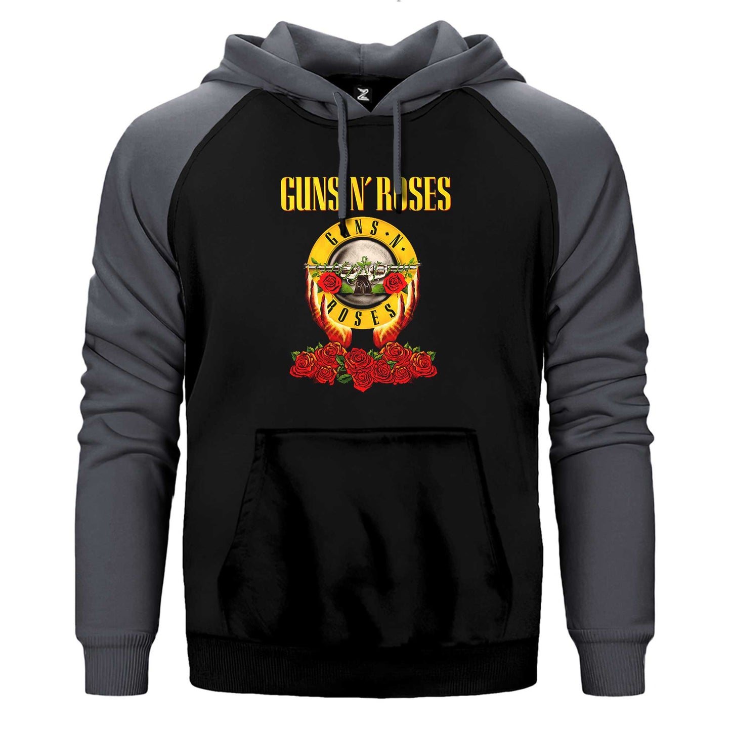 Guns N Roses Hands and Light Çift Renk Reglan Kol Sweatshirt / Hoodie