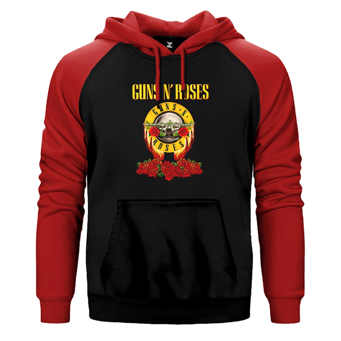 Guns N Roses Hands and Light Çift Renk Reglan Kol Sweatshirt / Hoodie