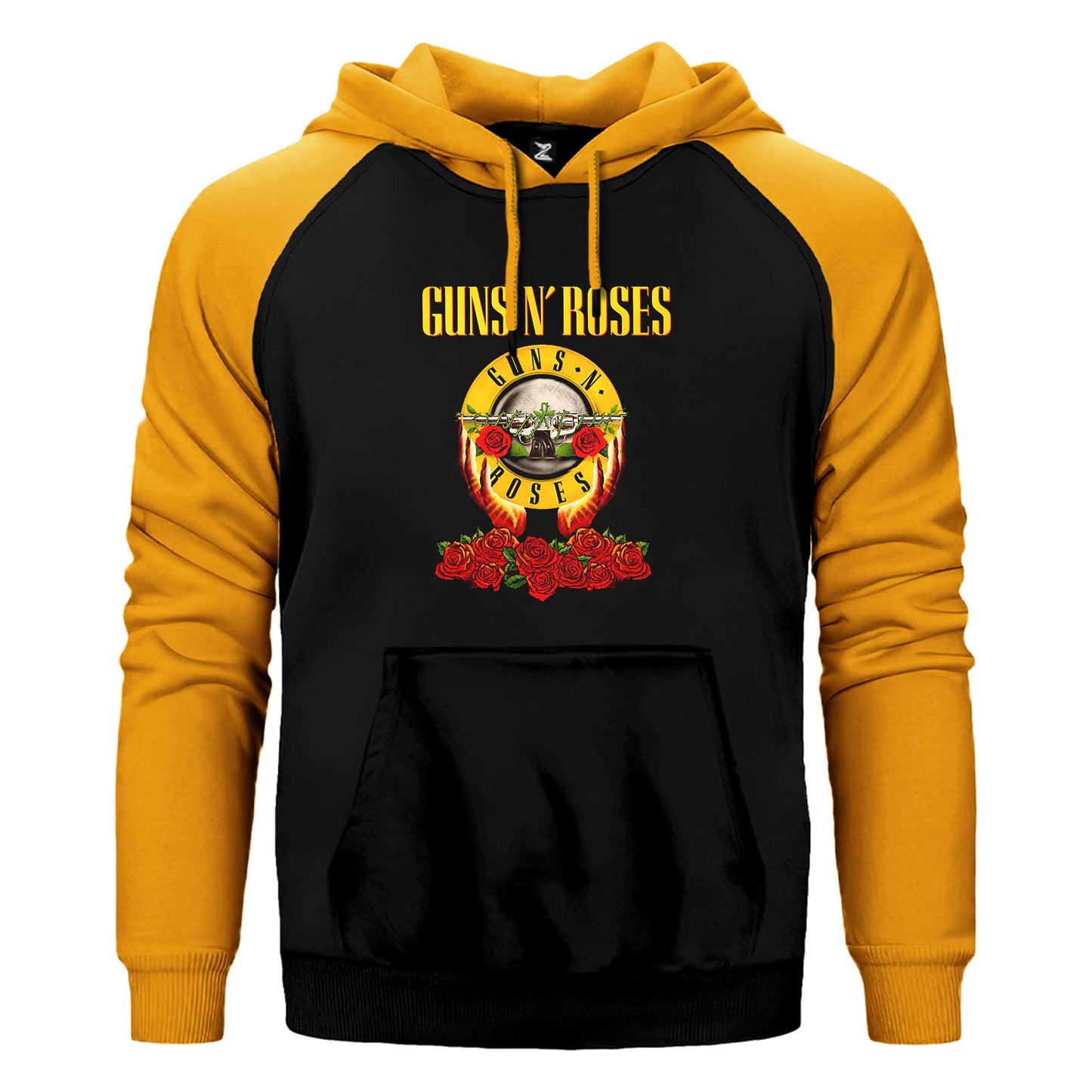 Guns N Roses Hands and Light Çift Renk Reglan Kol Sweatshirt / Hoodie