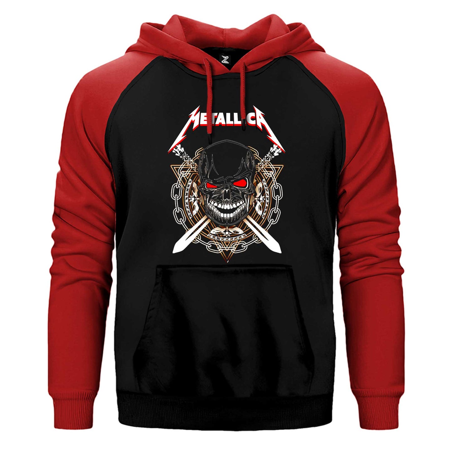 Metallica Warrior Çift Renk Reglan Kol Sweatshirt / Hoodie