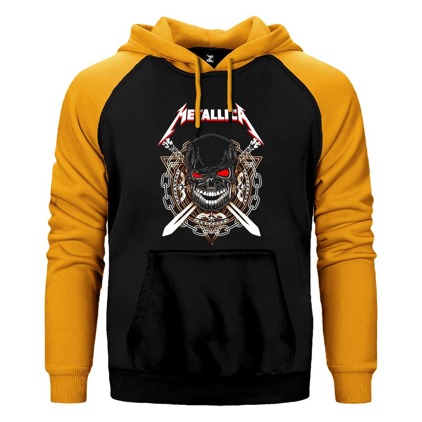 Metallica Warrior Çift Renk Reglan Kol Sweatshirt / Hoodie