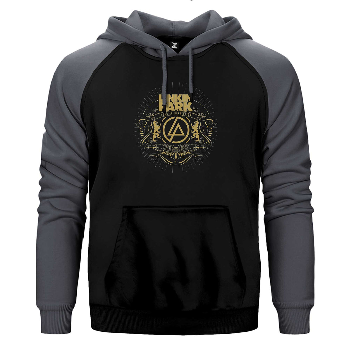 Linkin Park Live Al Milton Keynes Çift Renk Reglan Kol Sweatshirt / Hoodie