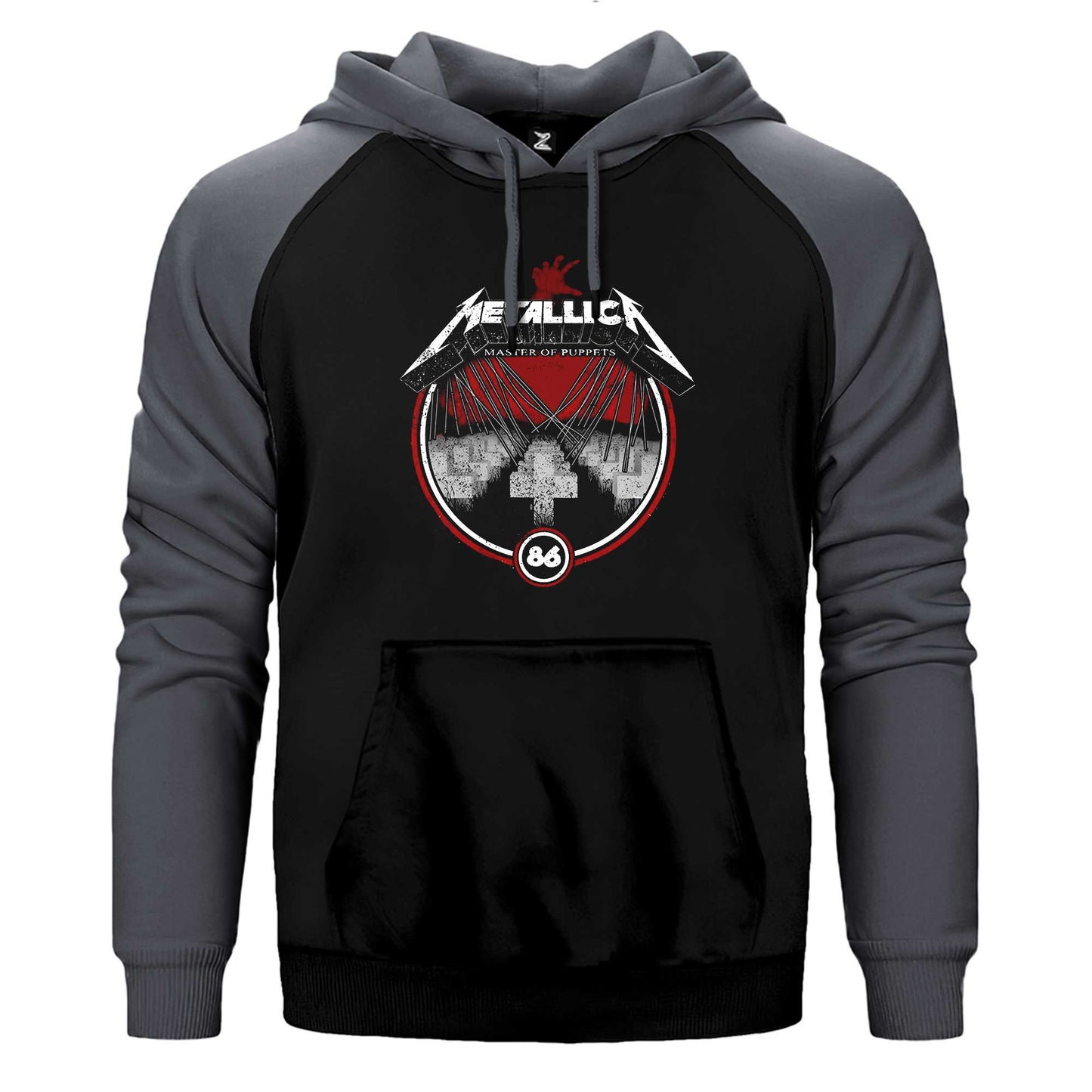 Metallica Master of Puppets Albums Çift Renk Reglan Kol Sweatshirt / Hoodie