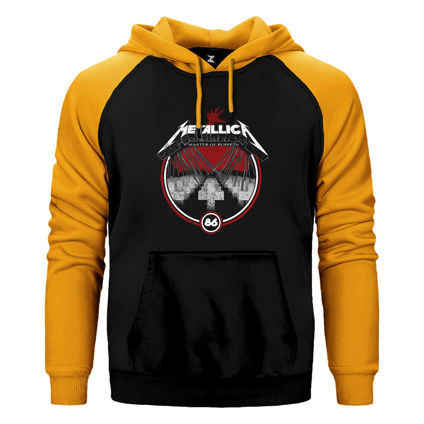 Metallica Master of Puppets Albums Çift Renk Reglan Kol Sweatshirt / Hoodie