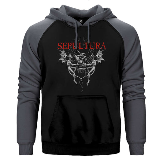 Sepultura Angel Çift Renk Reglan Kol Sweatshirt / Hoodie