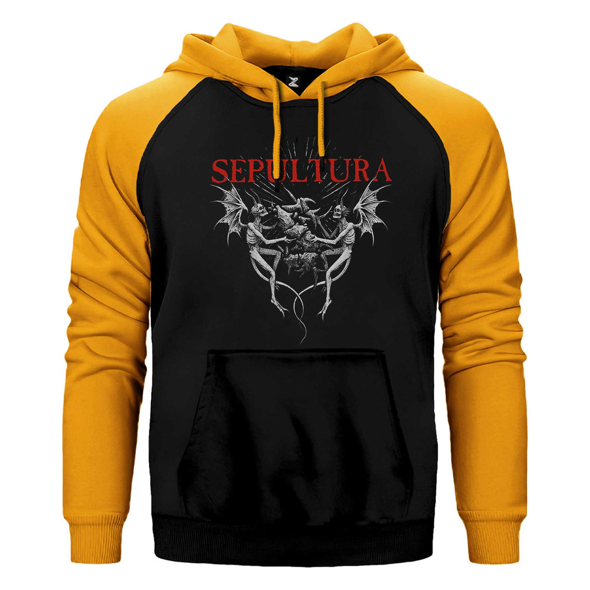 Sepultura Angel Çift Renk Reglan Kol Sweatshirt / Hoodie