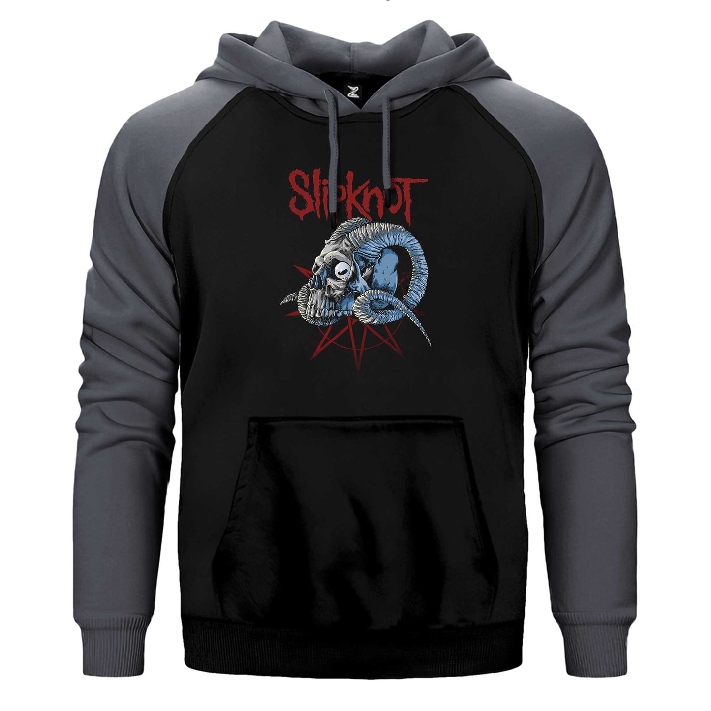 Slipknot Ram Head Çift Renk Reglan Kol Sweatshirt / Hoodie