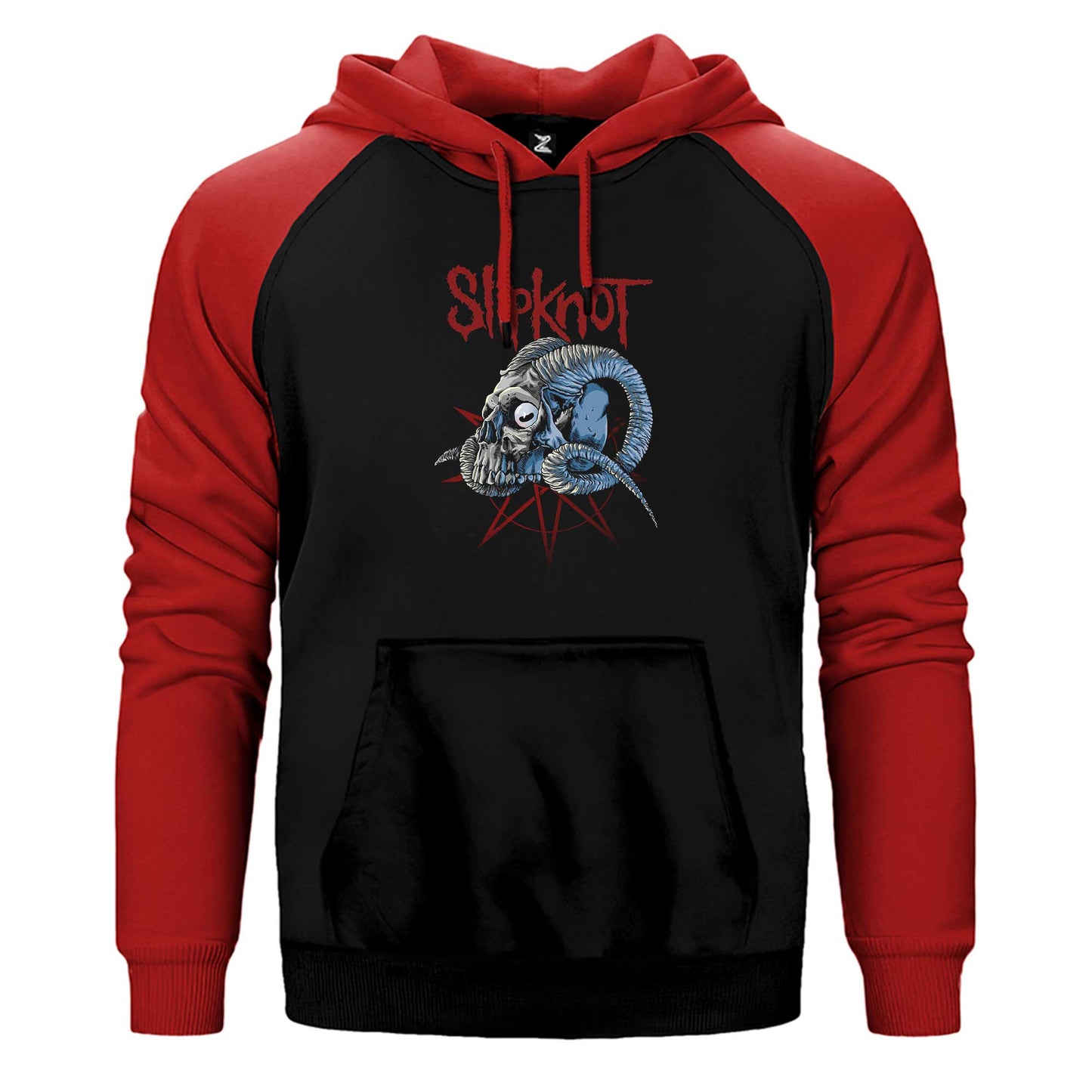 Slipknot Ram Head Çift Renk Reglan Kol Sweatshirt / Hoodie