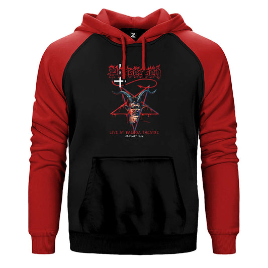 Possessed Sed Live At Balboa Theatre Çift Renk Reglan Kol Sweatshirt / Hoodie