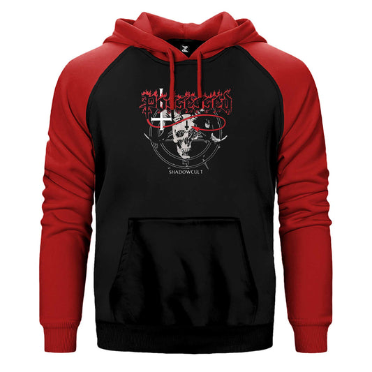 Possessed Shadowcult Çift Renk Reglan Kol Sweatshirt / Hoodie