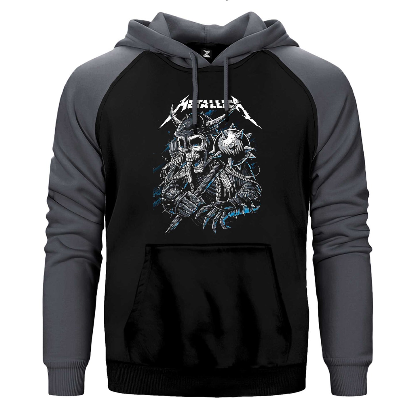 Metallica Vikings Çift Renk Reglan Kol Sweatshirt / Hoodie