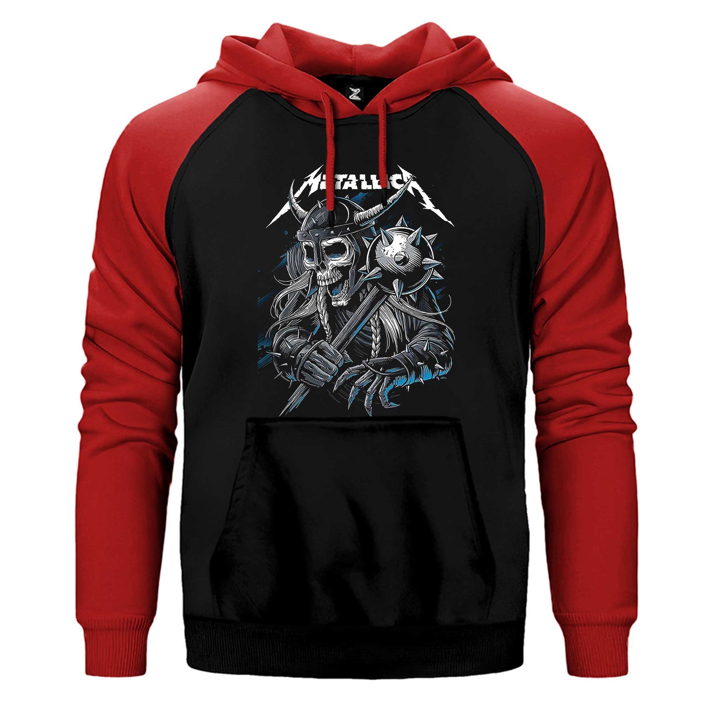 Metallica Vikings Çift Renk Reglan Kol Sweatshirt / Hoodie