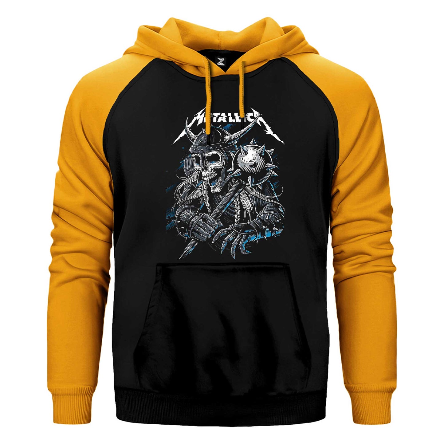 Metallica Vikings Çift Renk Reglan Kol Sweatshirt / Hoodie