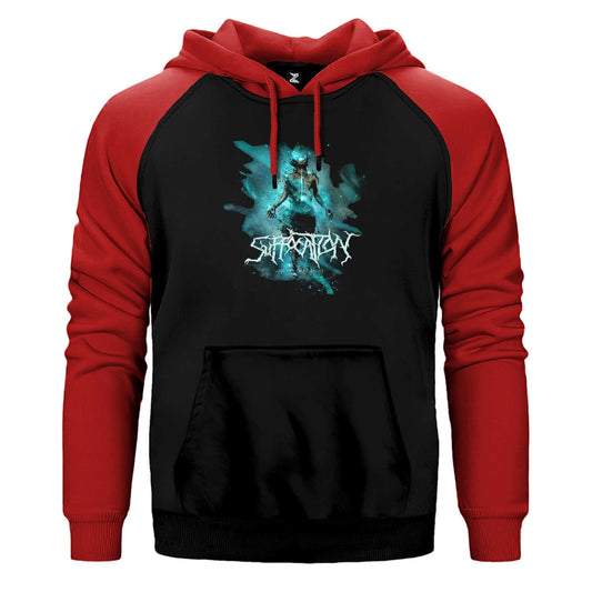 Suffacation Of The Dark Light Çift Renk Reglan Kol Sweatshirt / Hoodie