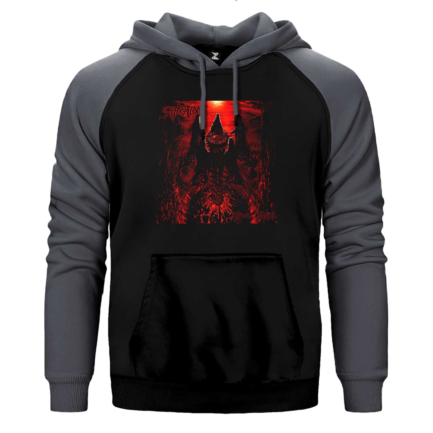 Suffocation Blood Dath Çift Renk Reglan Kol Sweatshirt / Hoodie