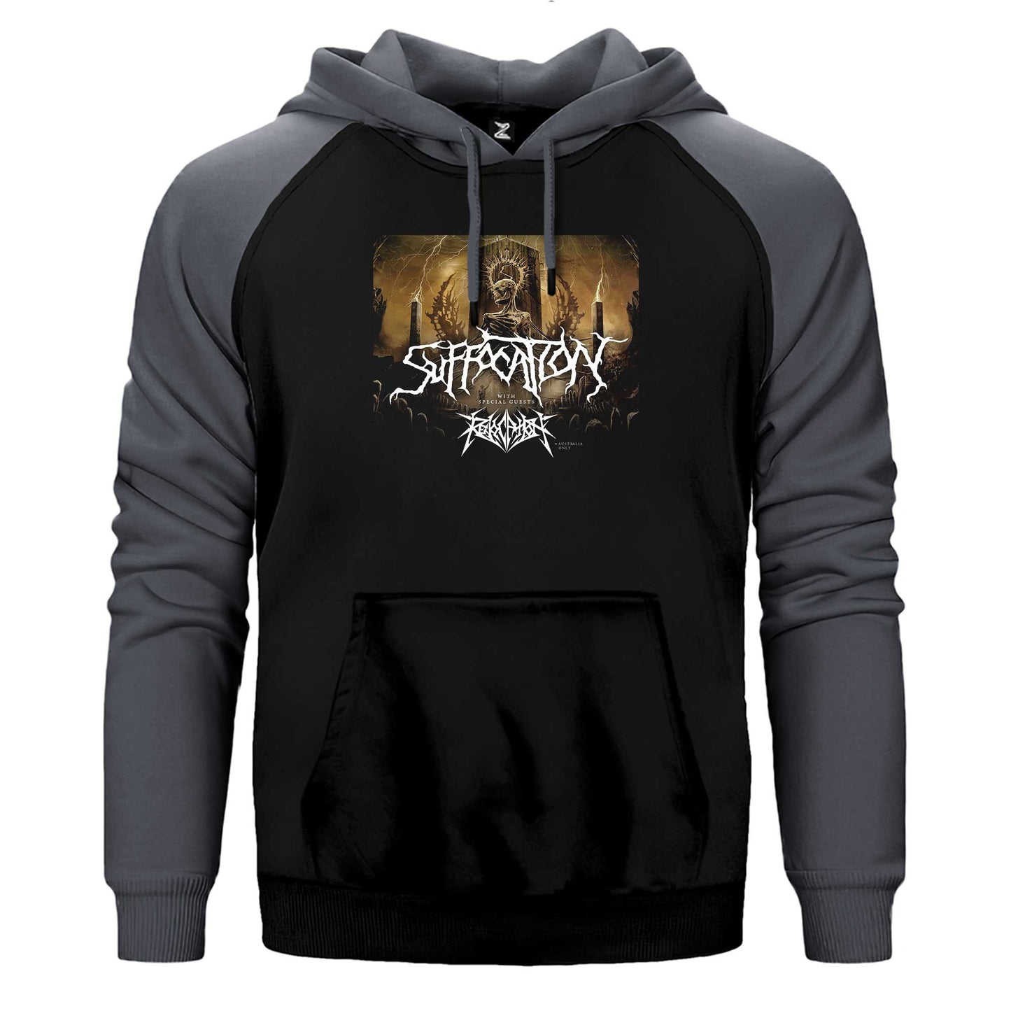 Suffocation With Special Guests Çift Renk Reglan Kol Sweatshirt / Hoodie