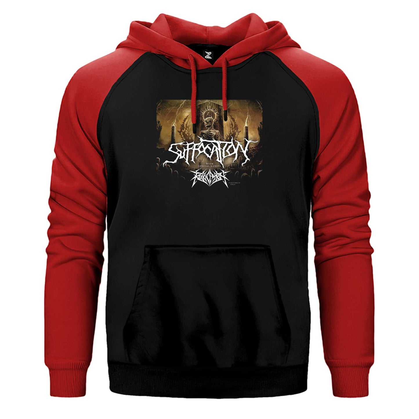 Suffocation With Special Guests Çift Renk Reglan Kol Sweatshirt / Hoodie