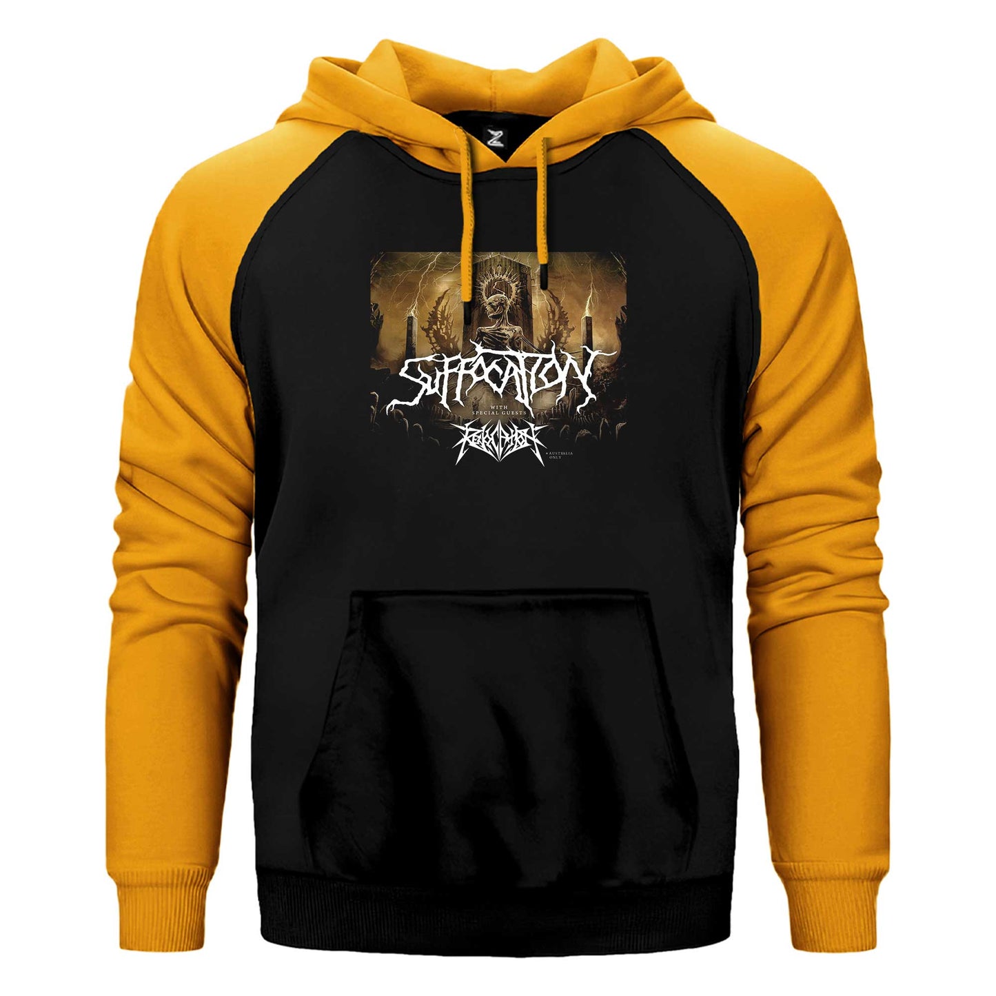 Suffocation With Special Guests Çift Renk Reglan Kol Sweatshirt / Hoodie