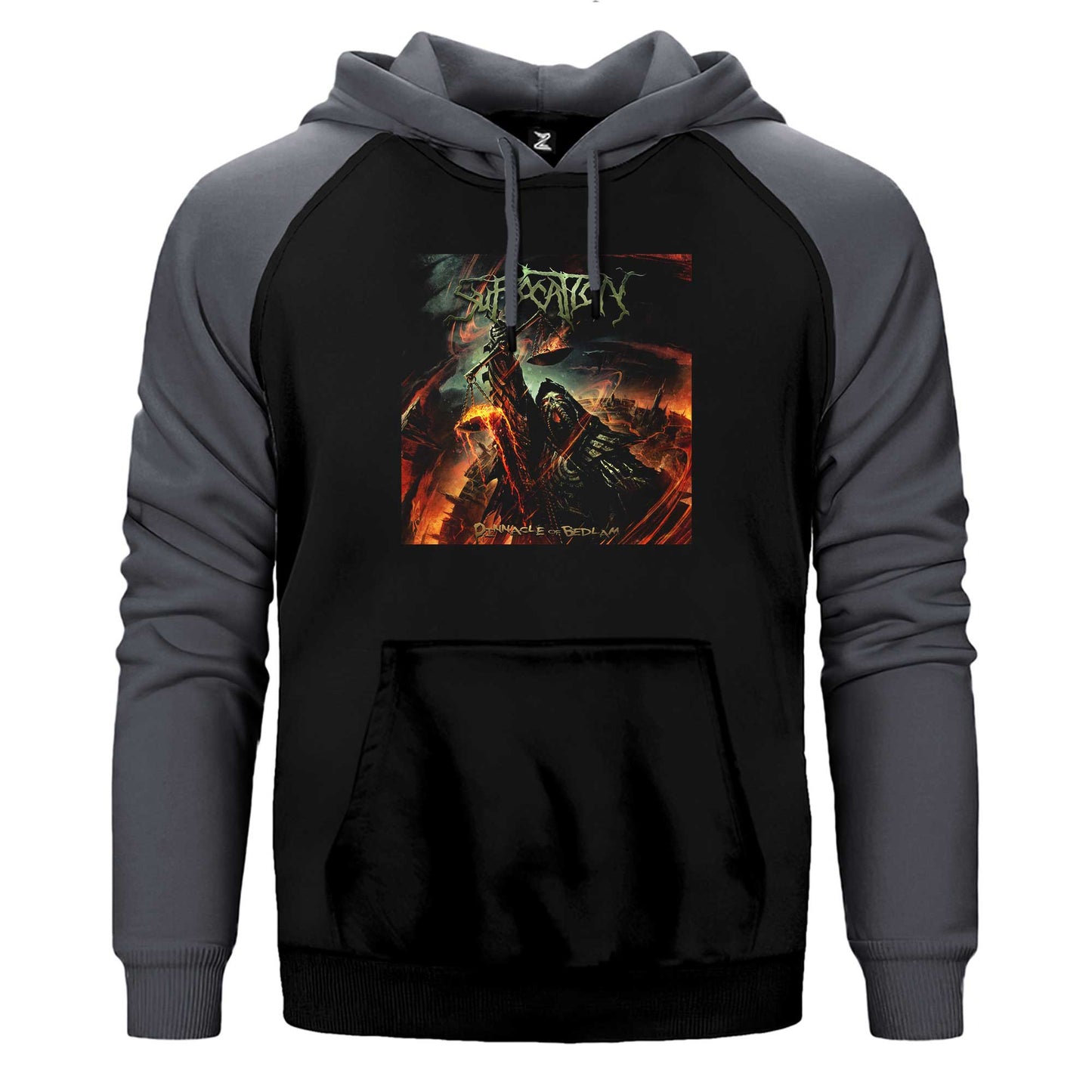 Suffocation Pinnacle Of Bedlam Çift Renk Reglan Kol Sweatshirt / Hoodie