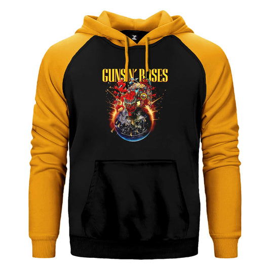 Guns N Roses 2025 Tour Çift Renk Reglan Kol Sweatshirt / Hoodie