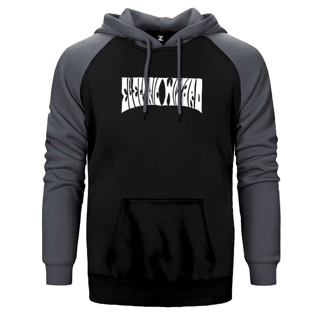 Electric Wizard Text Çift Renk Reglan Kol Sweatshirt / Hoodie