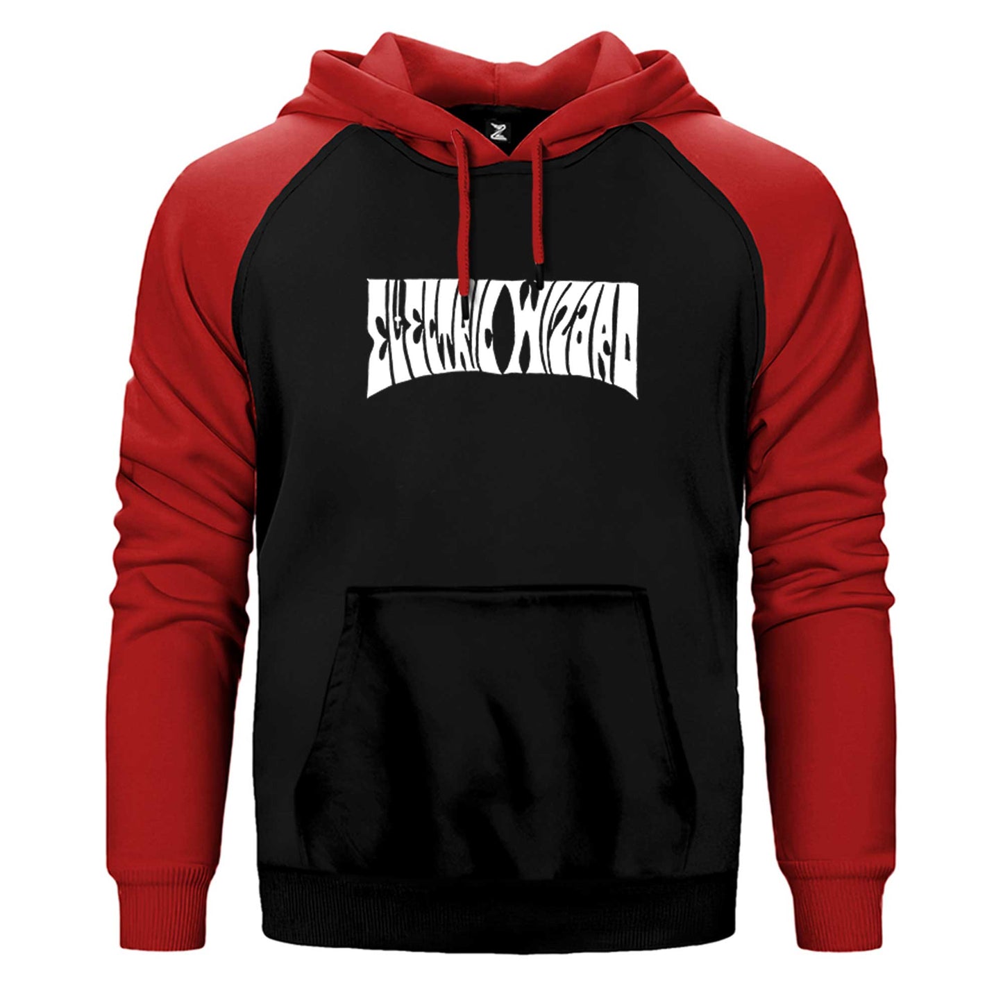 Electric Wizard Text Çift Renk Reglan Kol Sweatshirt / Hoodie