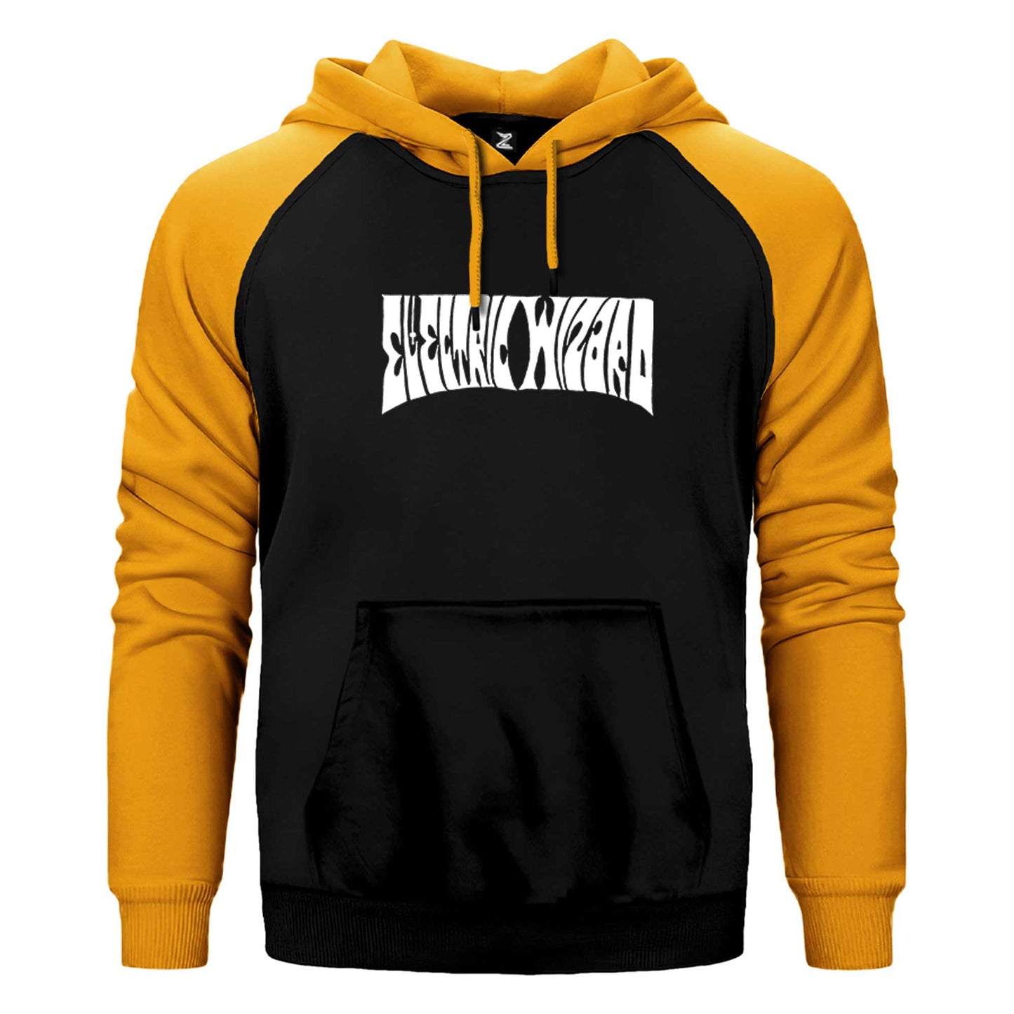 Electric Wizard Text Çift Renk Reglan Kol Sweatshirt / Hoodie