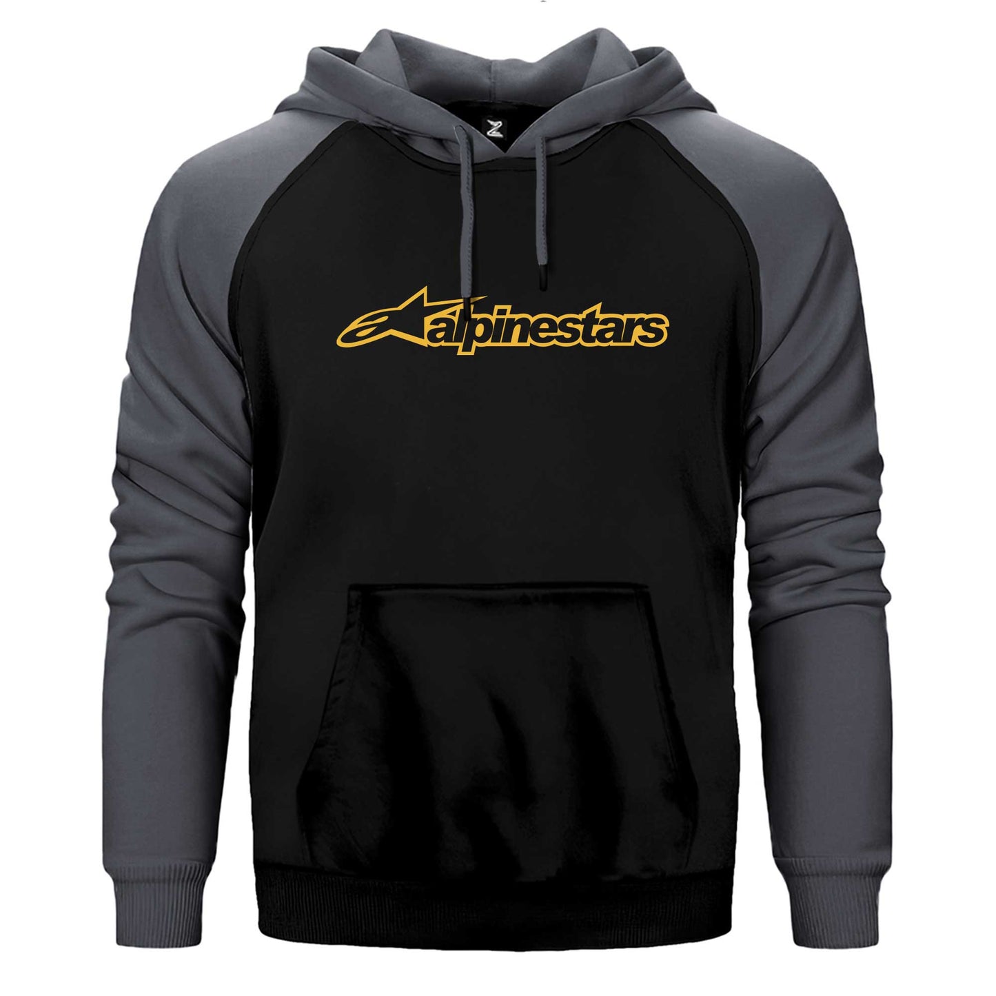 Alpinestars Logo Gold Çift Renk Reglan Kol Sweatshirt / Hoodie
