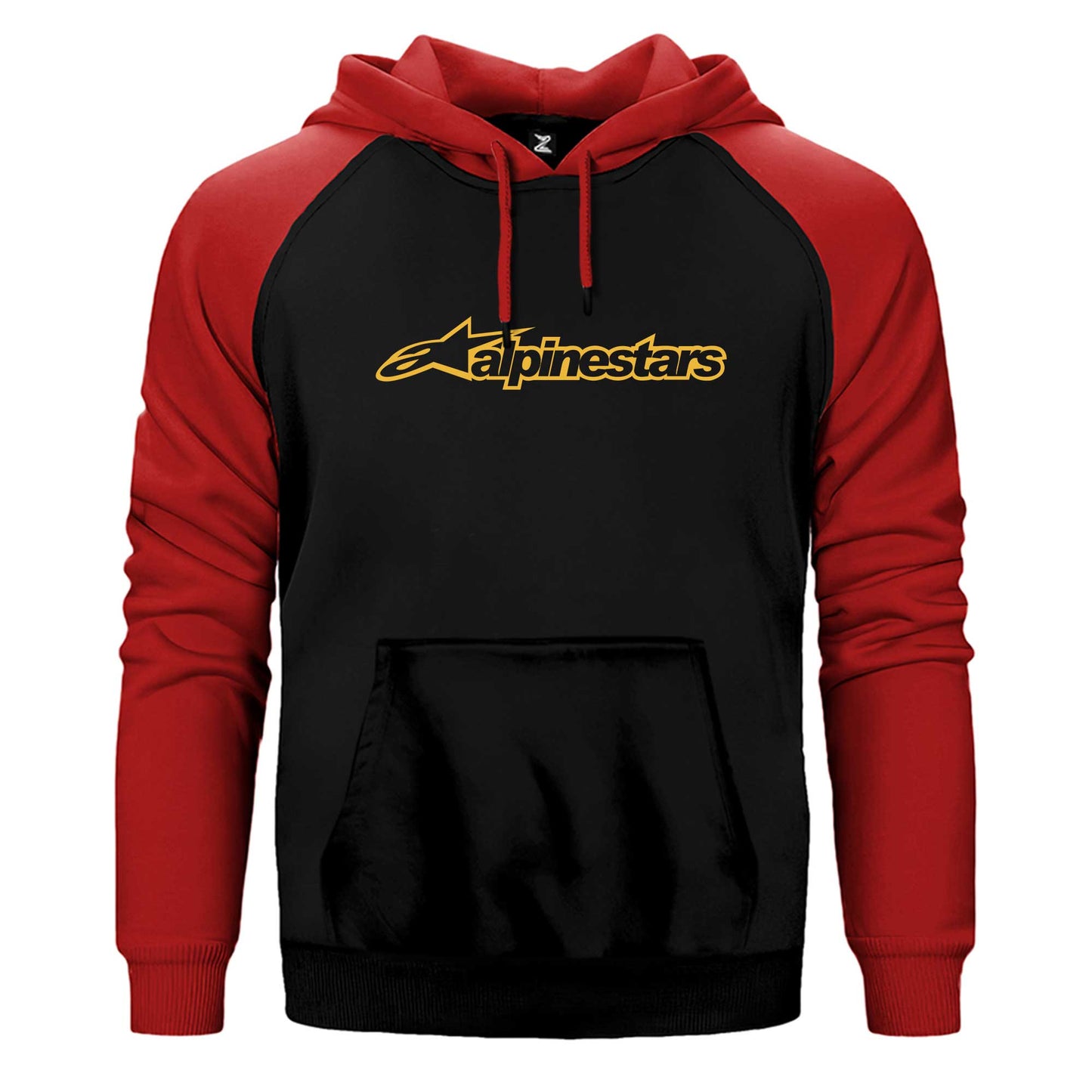 Alpinestars Logo Gold Çift Renk Reglan Kol Sweatshirt / Hoodie