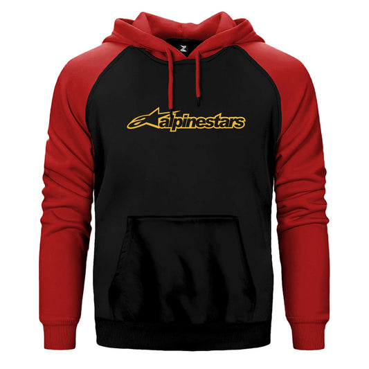 Alpinestars Logo Gold Çift Renk Reglan Kol Sweatshirt / Hoodie