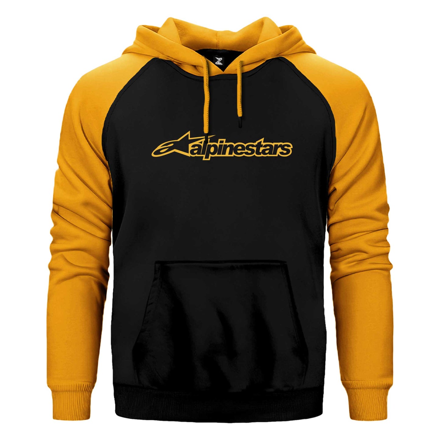 Alpinestars Logo Gold Çift Renk Reglan Kol Sweatshirt / Hoodie