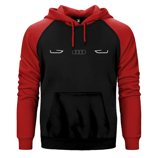 Audi Far ve Panjur Çift Renk Reglan Kol Sweatshirt / Hoodie