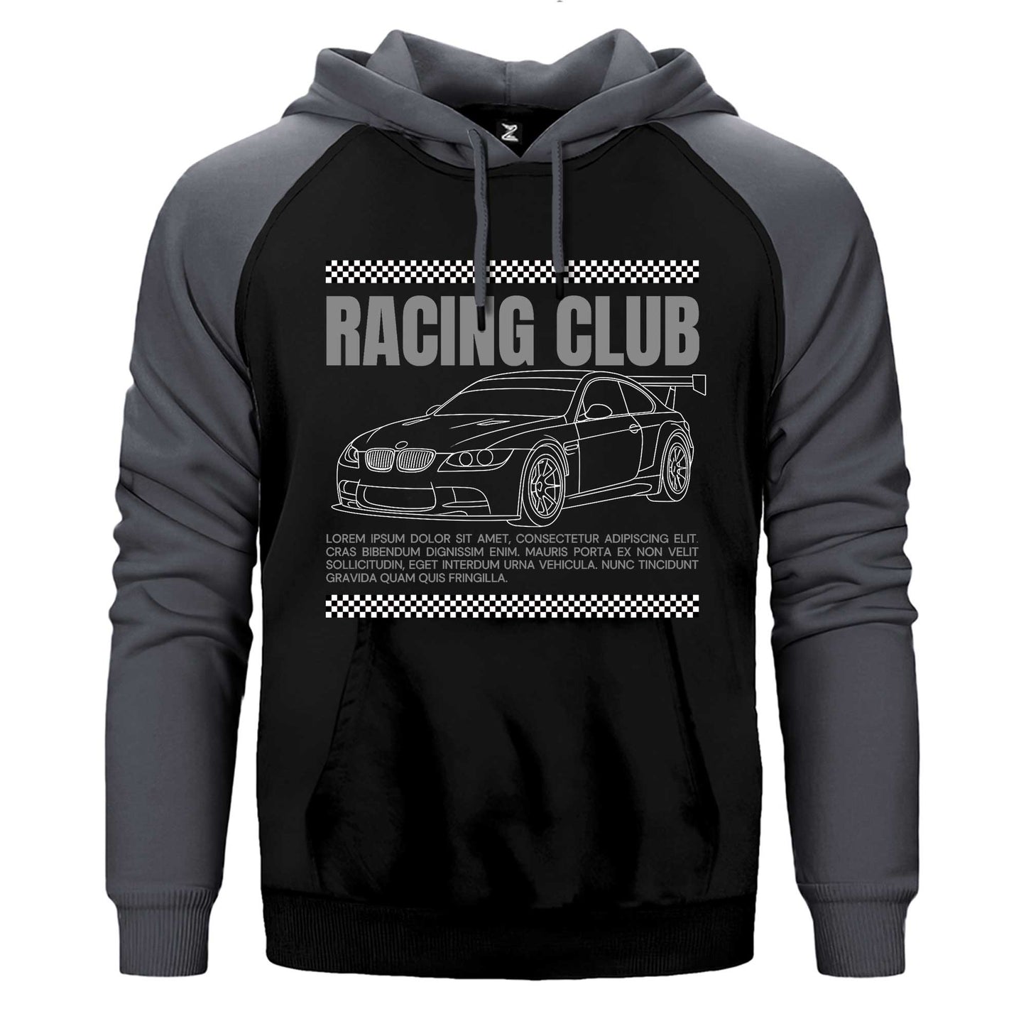 Bmw Racing Club Çift Renk Reglan Kol Sweatshirt / Hoodie