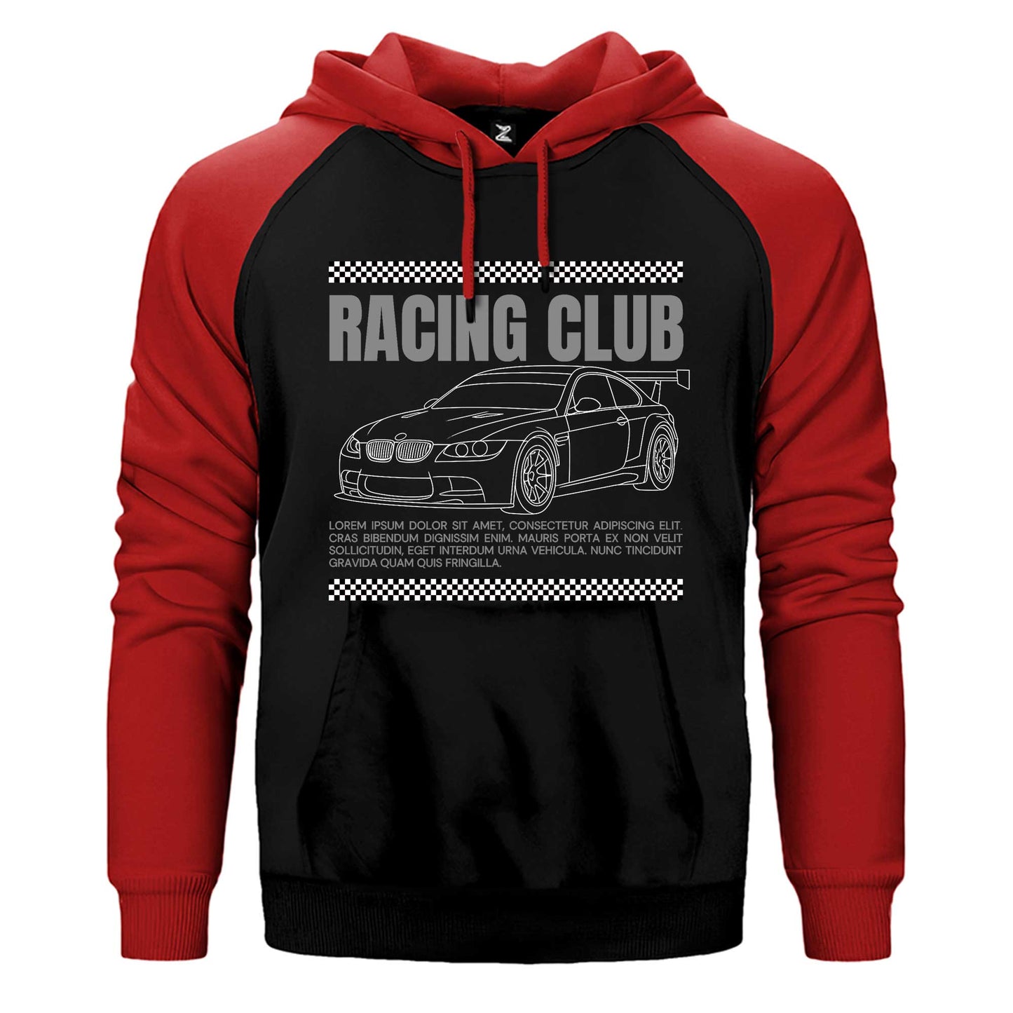 Bmw Racing Club Çift Renk Reglan Kol Sweatshirt / Hoodie