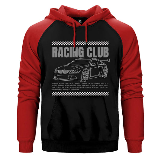 Bmw Racing Club Çift Renk Reglan Kol Sweatshirt / Hoodie