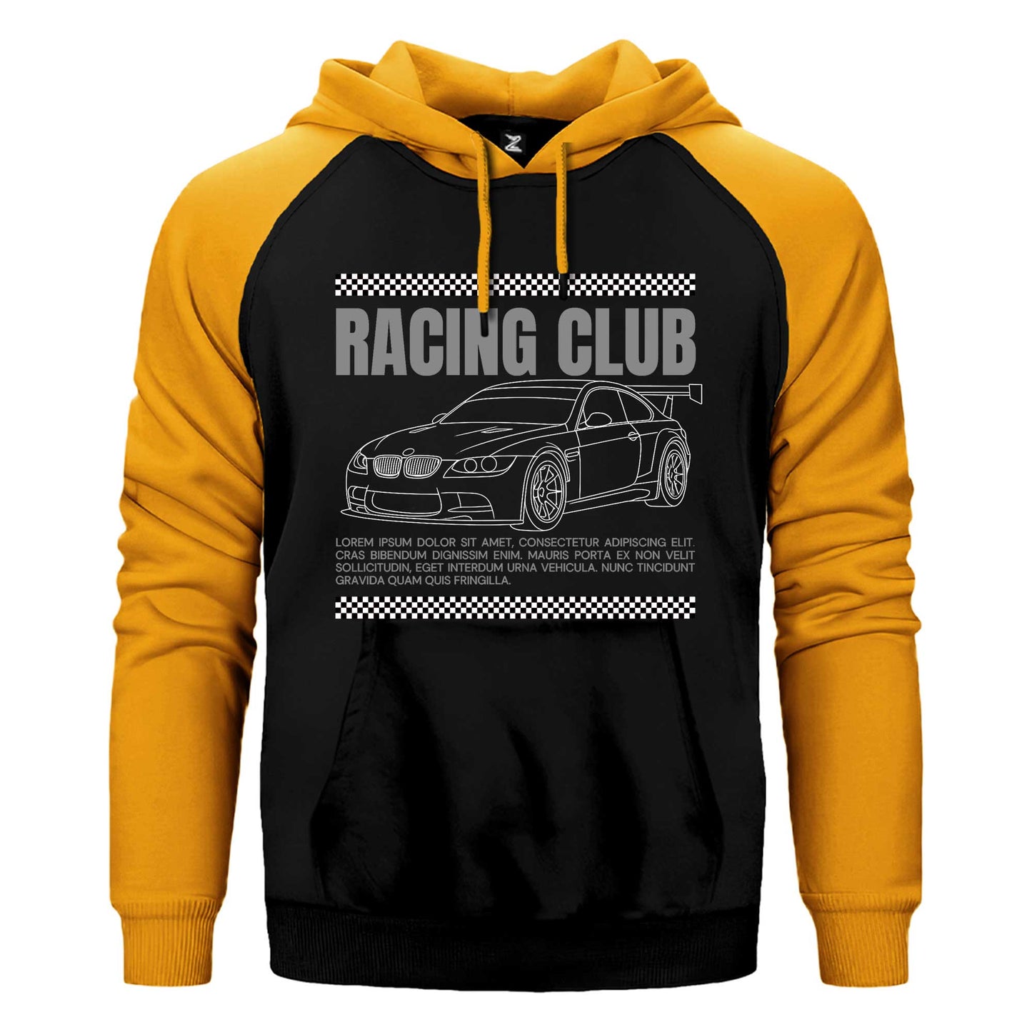 Bmw Racing Club Çift Renk Reglan Kol Sweatshirt / Hoodie