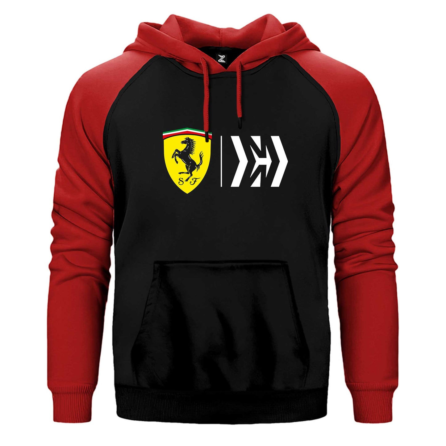 Scuderia Ferrari Mission Çift Renk Reglan Kol Sweatshirt / Hoodie