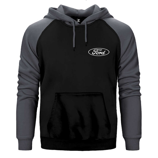 İndirimli Ford Logo Text Gri Renk Reglan Kol Sweatshirt / Hoodie