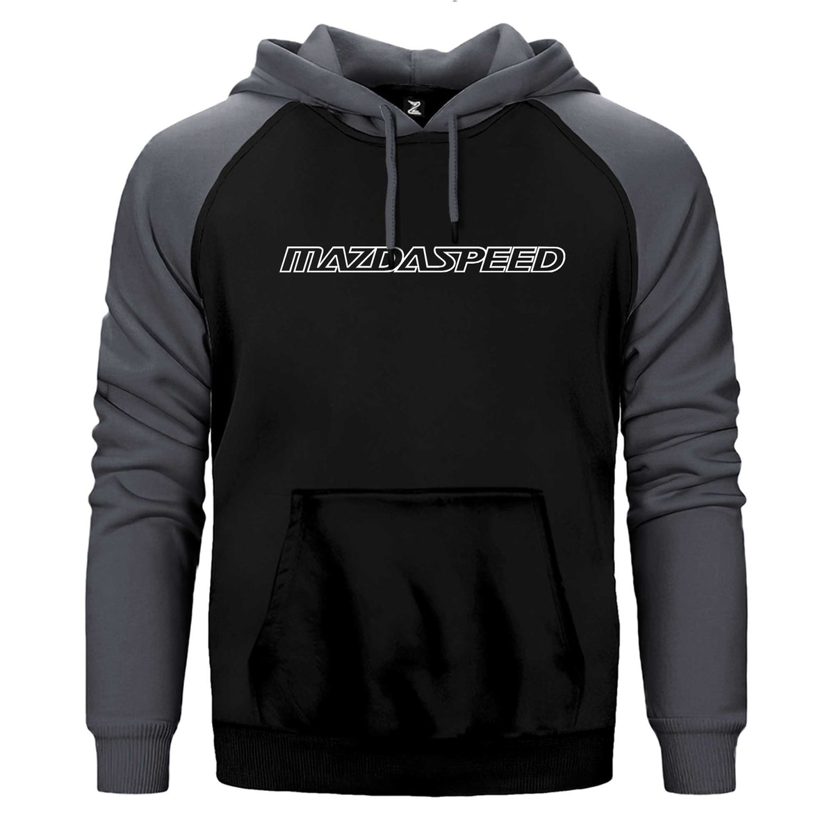 Mazda Speed Çift Renk Reglan Kol Sweatshirt / Hoodie