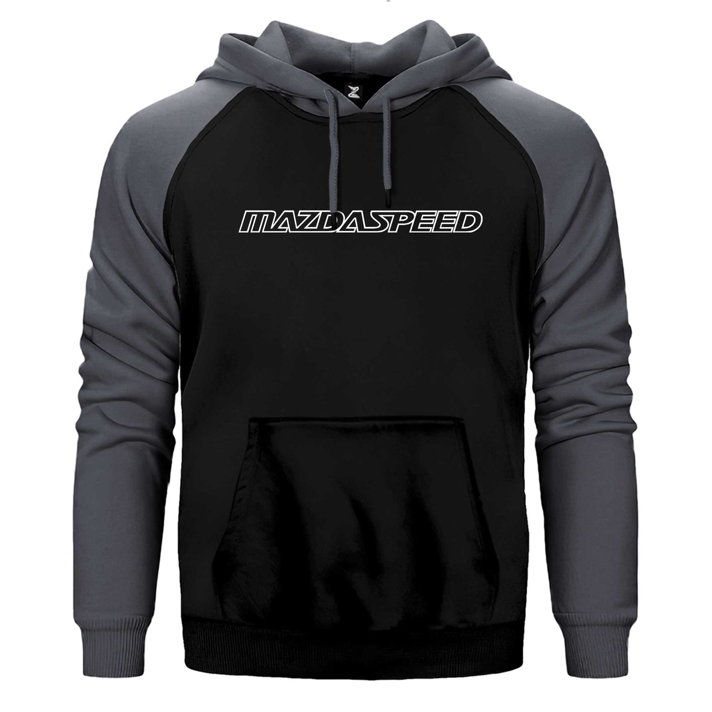 Mazda Speed Çift Renk Reglan Kol Sweatshirt / Hoodie